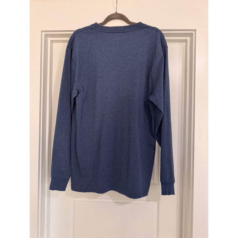 Carhartt Mens Loose Fit‎ Long Sleeve Pocket T-Shirt Blue Heather K126 413 Medium - Picture 11 of 12